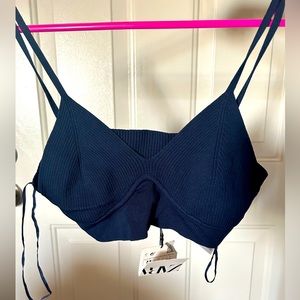 Blue Zara Crop Top 💙